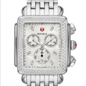 Michelle Deco Signature Watch MOP Diamonds